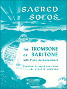 SACRED SOLOS FOR TROMBONE BARITONE cover